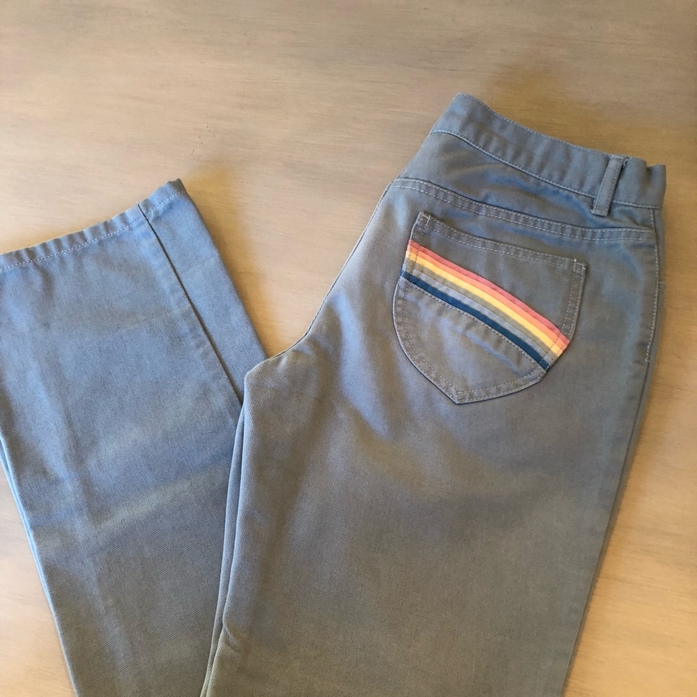 Marc Jacobs grey denim darling 🌈 detail pockets.